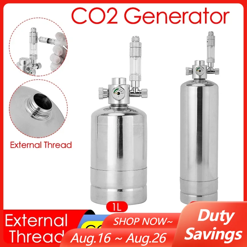 Planted Aquarium Co2 Kit - Kit de sistema generador de CO2