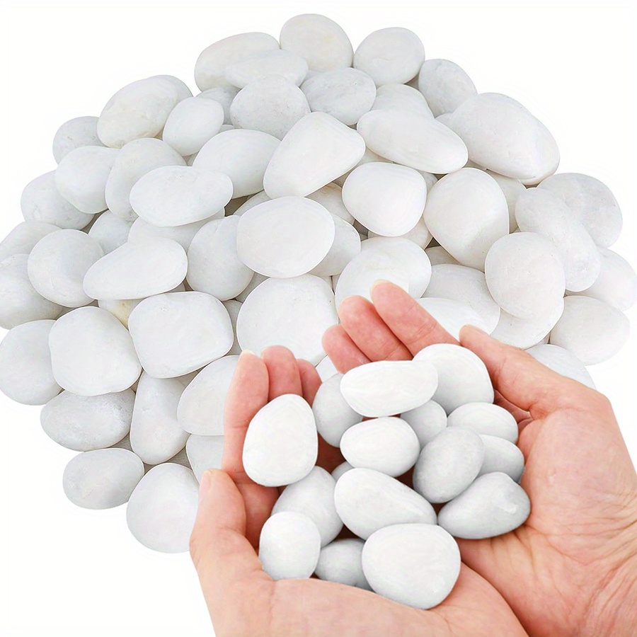 Aquarium Plant - 200/400g guijarros naturales blancos de alto