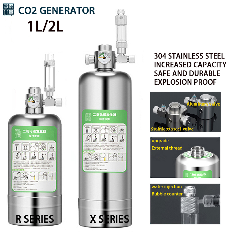 Planted Aquarium Co2 Kit - ZRDR-Kit de sistema generador de CO2