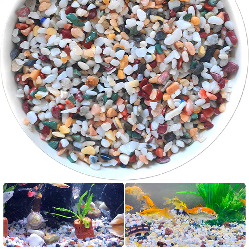 Aquarium Plant Gravel - Piedra de grava natural, 200 ~