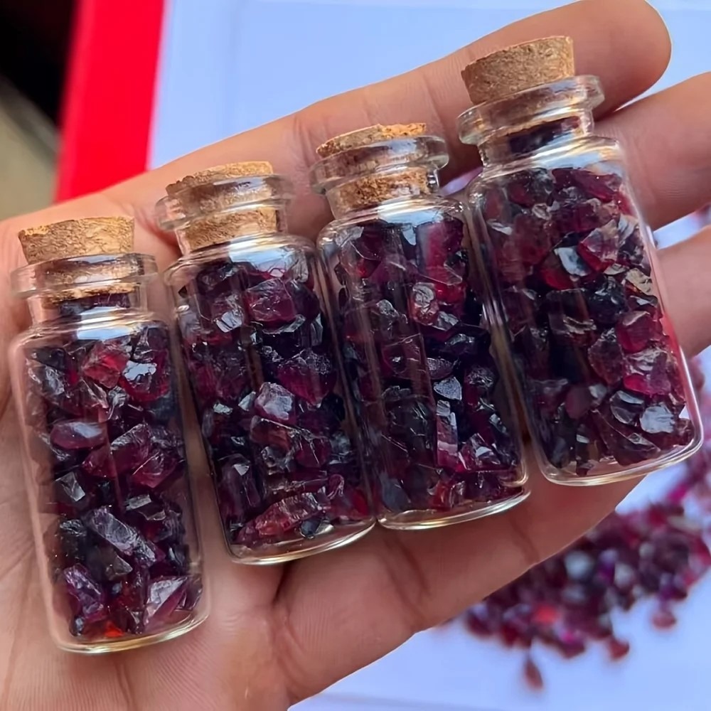 Aquarium Plant Gravel - Piedras de granate natural sin pulir