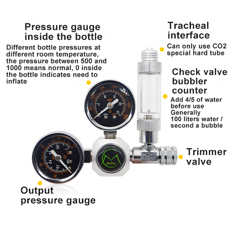 Regulador de CO2 para acuario, - Planted Aquarium Co2 Kit reseña y precio
